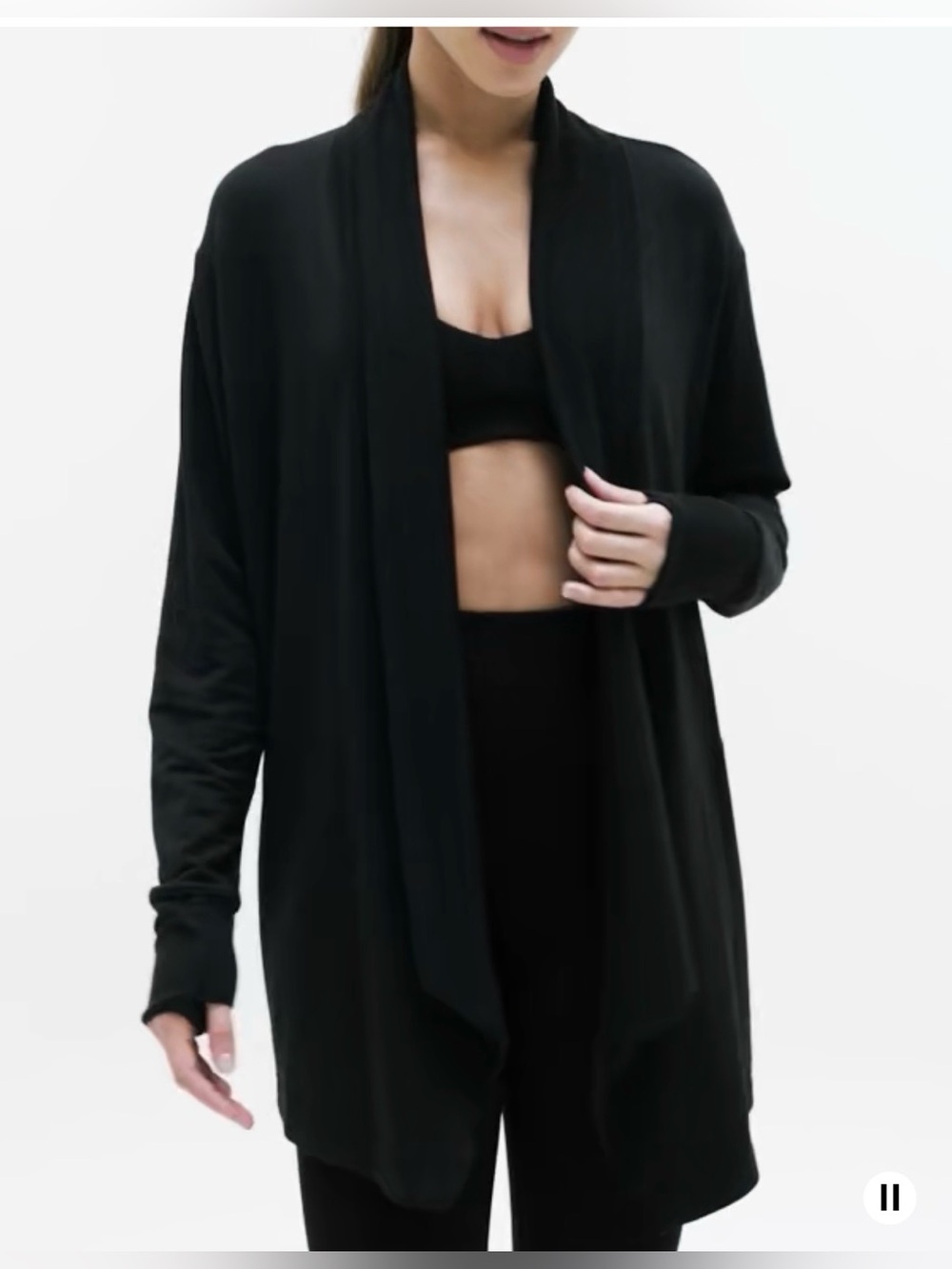 Athleta - Pranayama Restore Wrap (black) — NEW w/tags